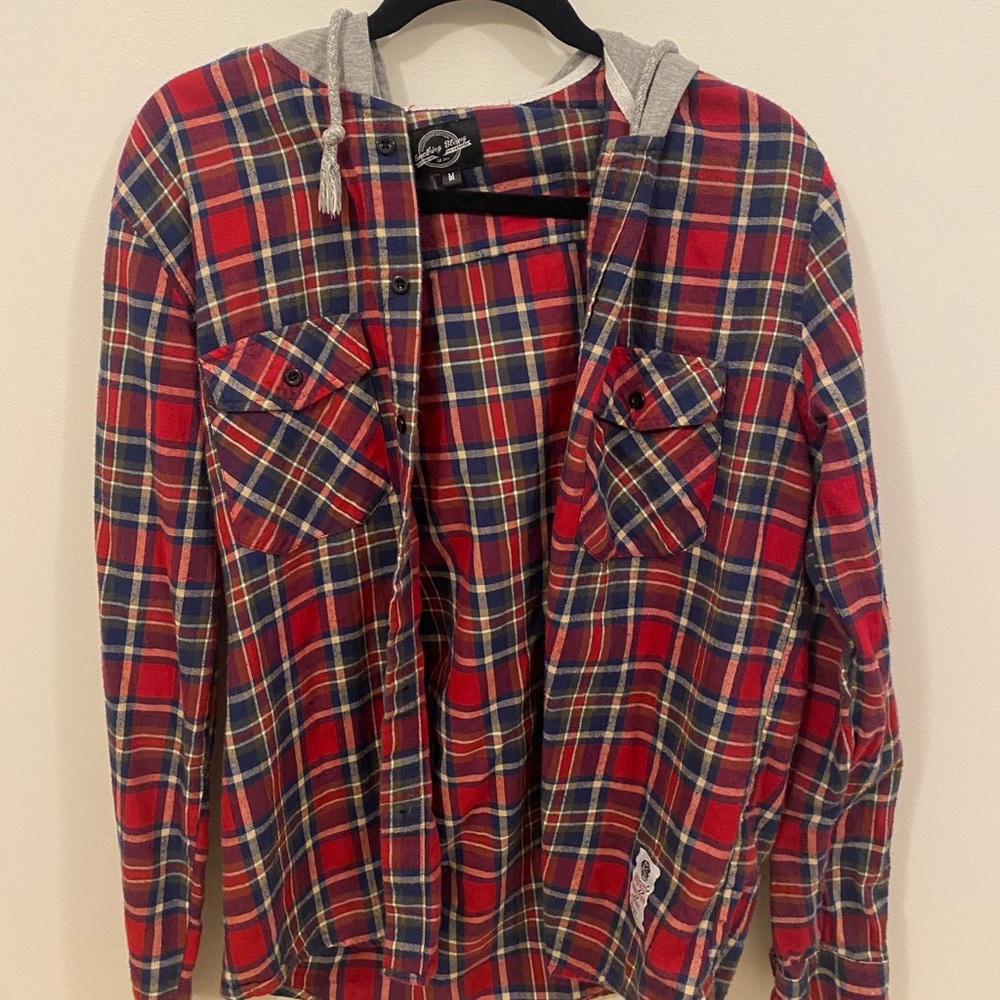 flannel with hood